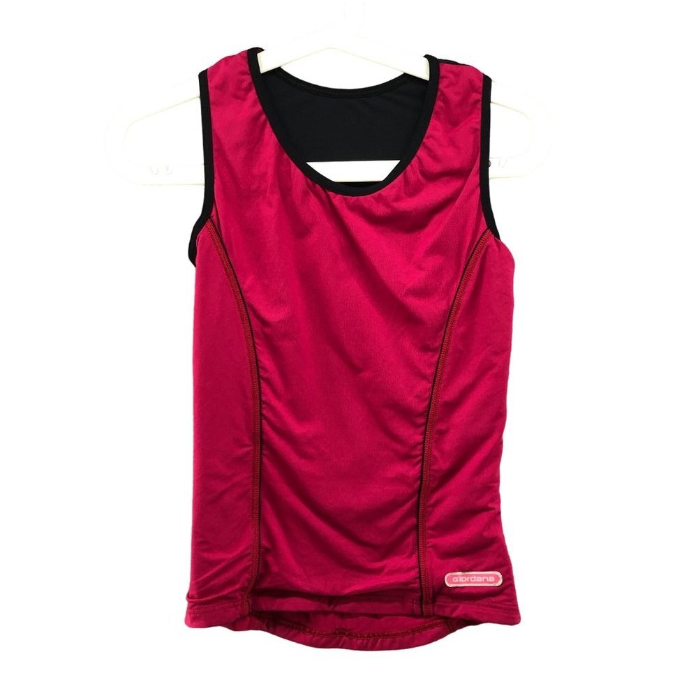 Giordana Ride Fit Cycling Tank Top Red Black Size Medium M Bike‎ Active